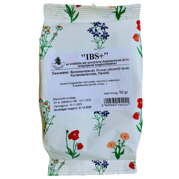 „IBS+“ (Bylinná čajová zmes na podporu liečby syndrómu dráždivého čreva - s hnačkou) 50g