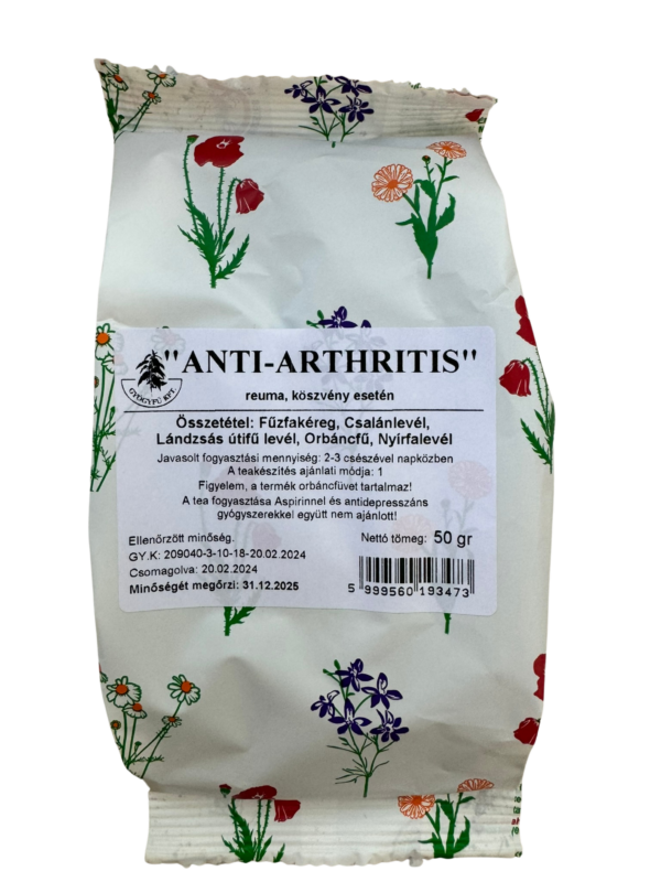 „ANTI-ARTHRITIS“ (Bylinná čajová zmes vhodná pri reume a dne) 50g