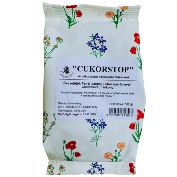 „CUKORSTOP“ (Bylinná čajová zmes na podporu regulácie hladiny cukru v krvi) 50g