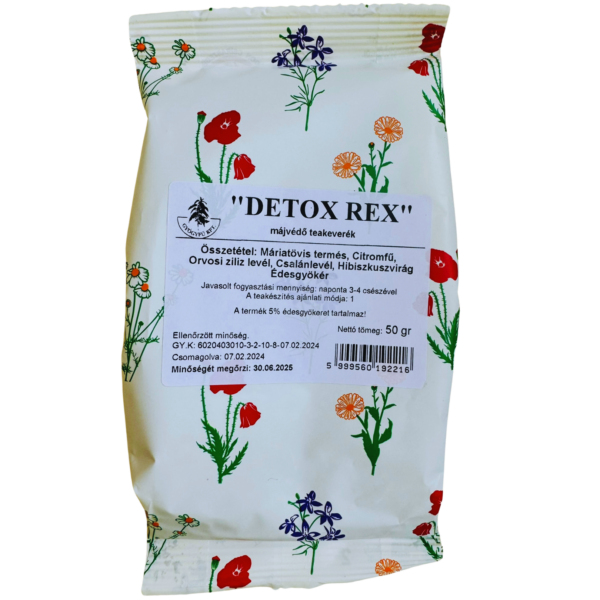 „DETOX REX“ (Bylinná čajová zmes na podporu funkcie pečene) 50g