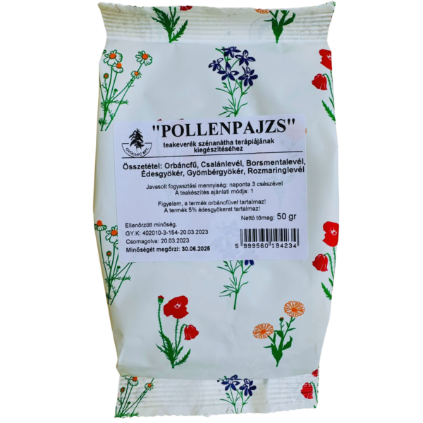 „PEĽOVÝ ŠTÍT“ (Bylinná čajová zmes na podporu liečby sennej nádchy) 50g